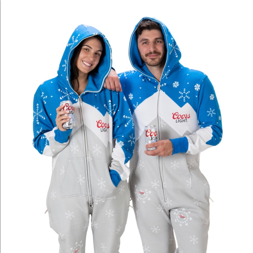 Limited-Edition Coors Light Adult Holiday Onesie - Size S
